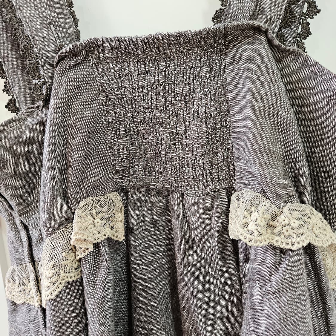 엑시즈팜(axes femme) 레이스업 점퍼스커트 원피스 상품이미지6