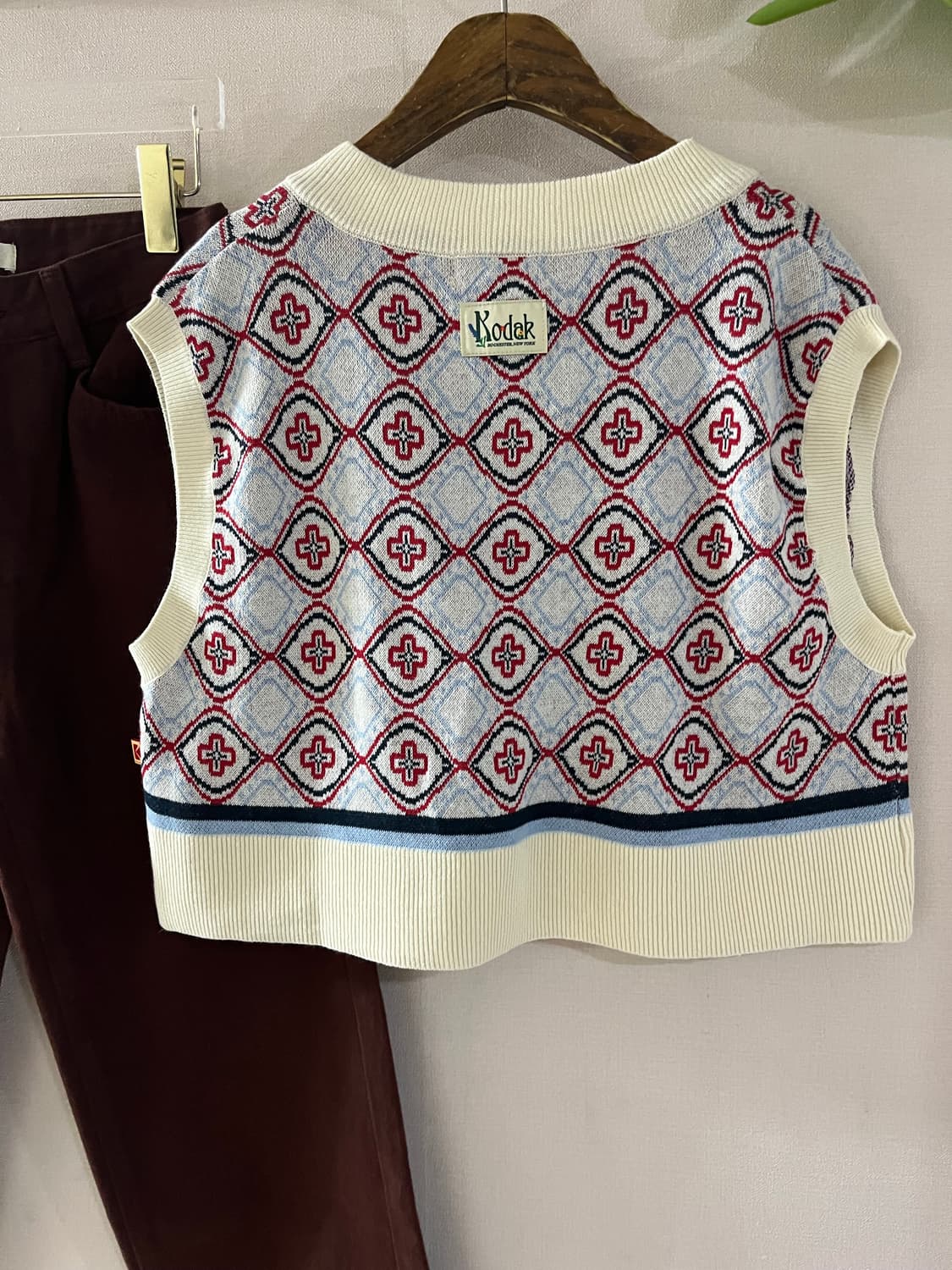 kodak 코닥패턴니트베스트 상품이미지2