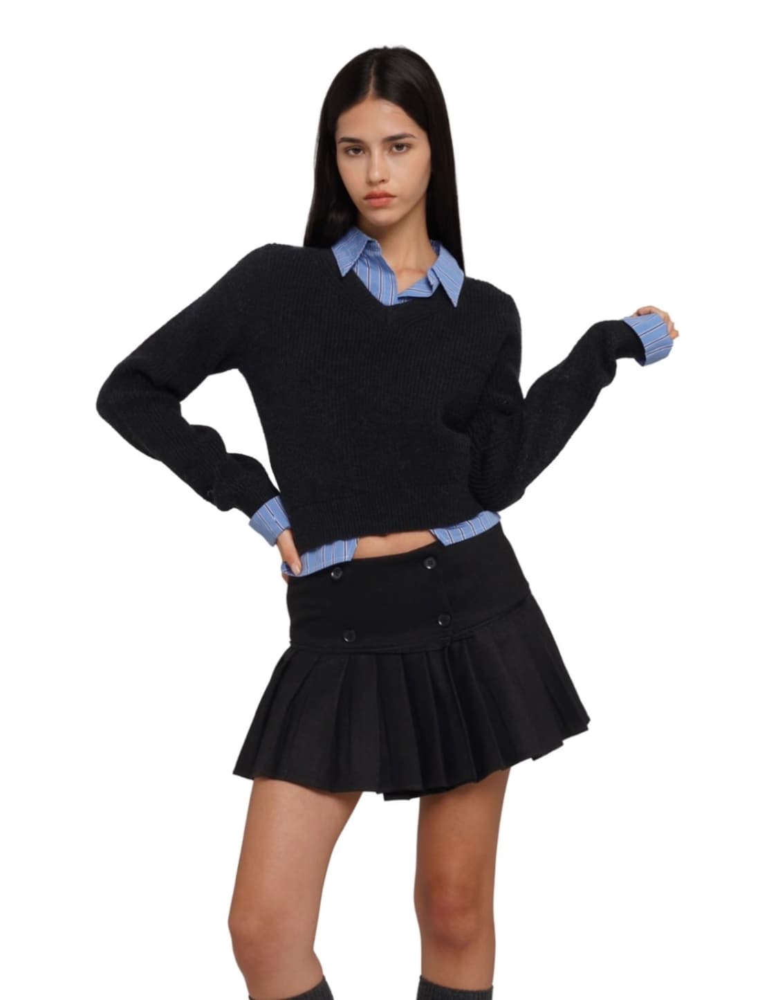 Sweetchilling 니트셔츠 세트 상품이미지1