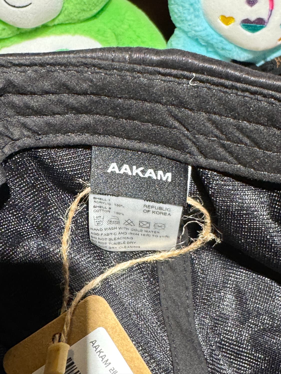 아캄 레더 패치 볼캡 새상품 상품이미지5