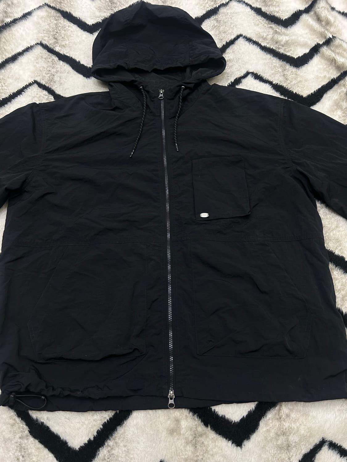 [M]라퍼지스토어 오버핏 로빈 후드 바람막이 상품이미지4