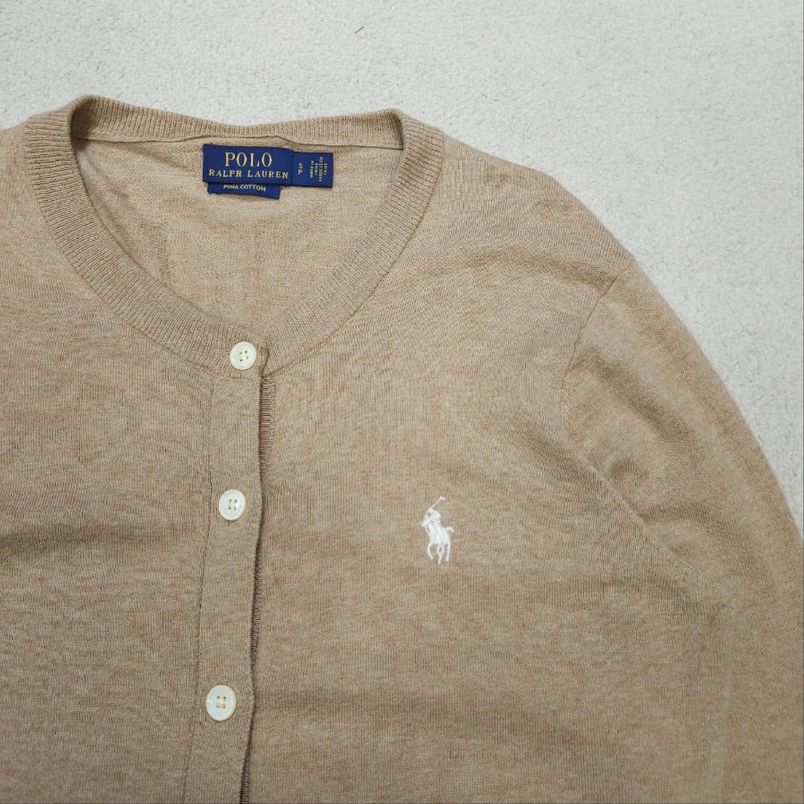 폴로 랄프 로렌 피마 코튼 가디건 S 상품이미지2