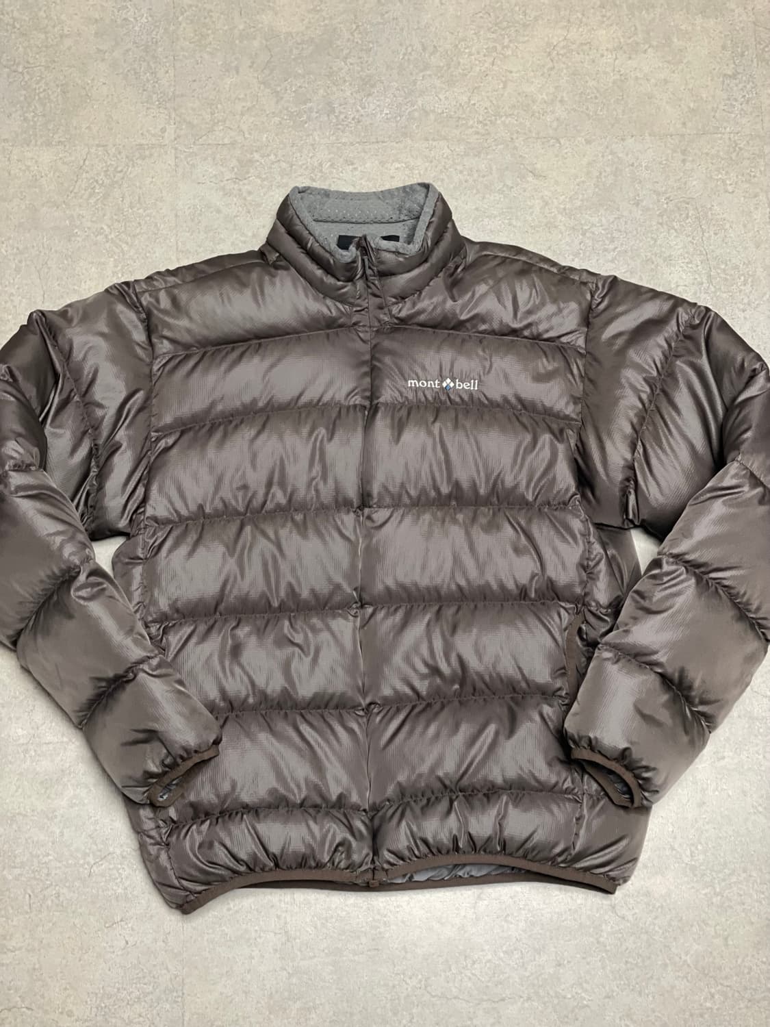 빈티지 몽벨 라이트 알파인 구스 다운 패딩 자켓 초코 브라운 모카 무스 상품이미지1