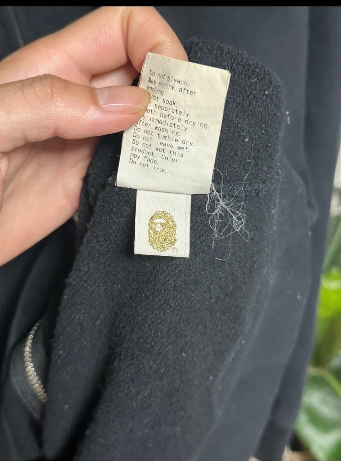 정품 베이프 반반 샤크 후드집업 블랙 상품이미지6