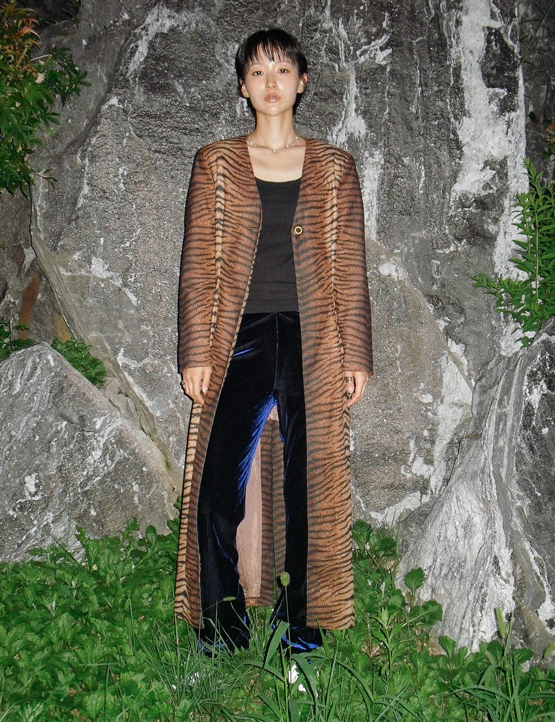 Leopard long coat 상품이미지1