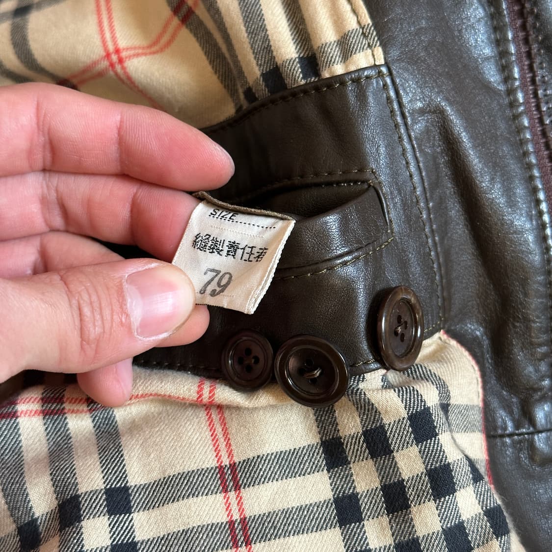 Vintage cowhide leather safari jacket 상품이미지8