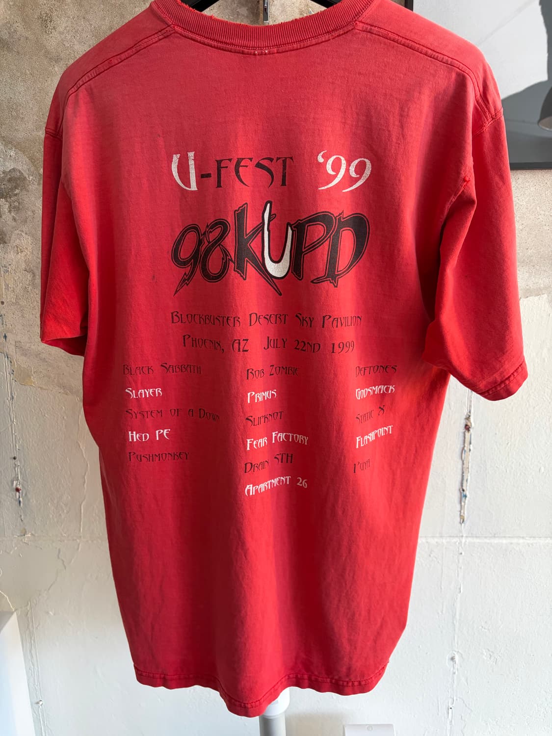 1999 U festival 티셔츠 상품이미지2