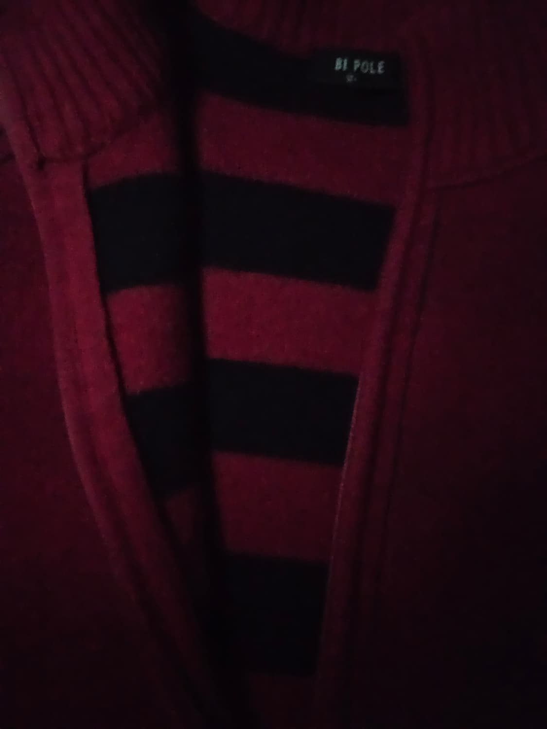 빈폴 버건디 니트집업 상품이미지2