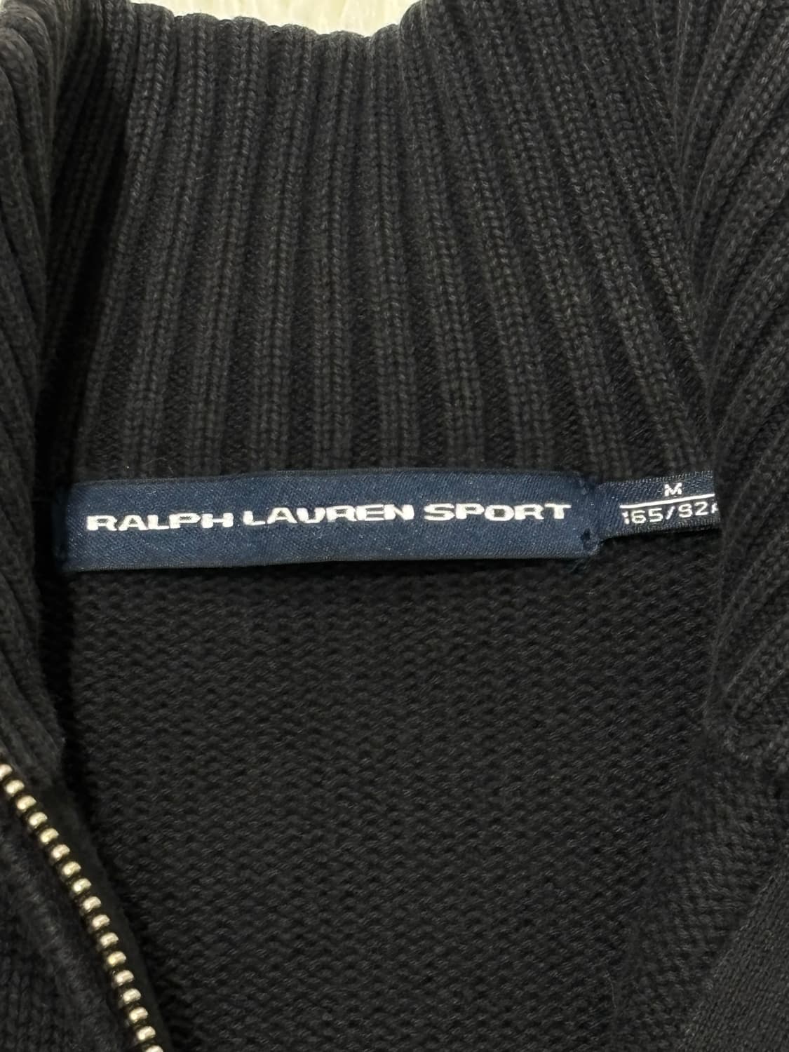 폴로랄프로렌 퍼플포니 블랙 니트집업 상품이미지7