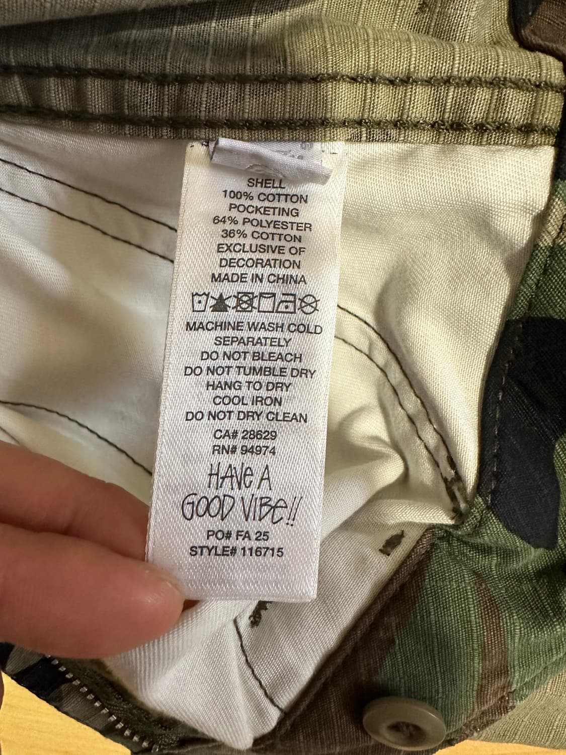 스투시 우드랜드 카모 상품이미지2