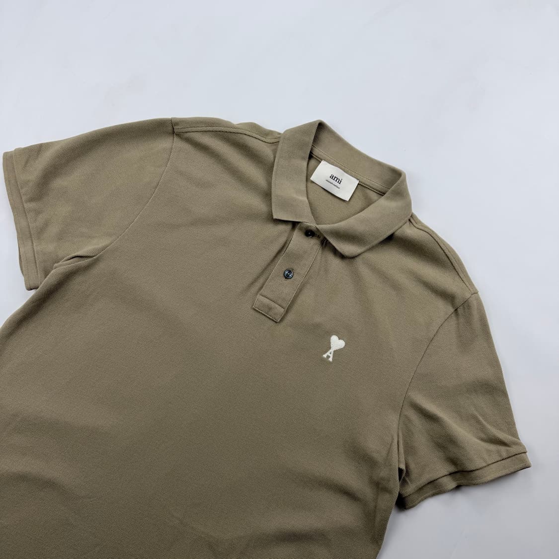 아미 25ss 스몰 하트 코튼 폴로 반팔 상품이미지3