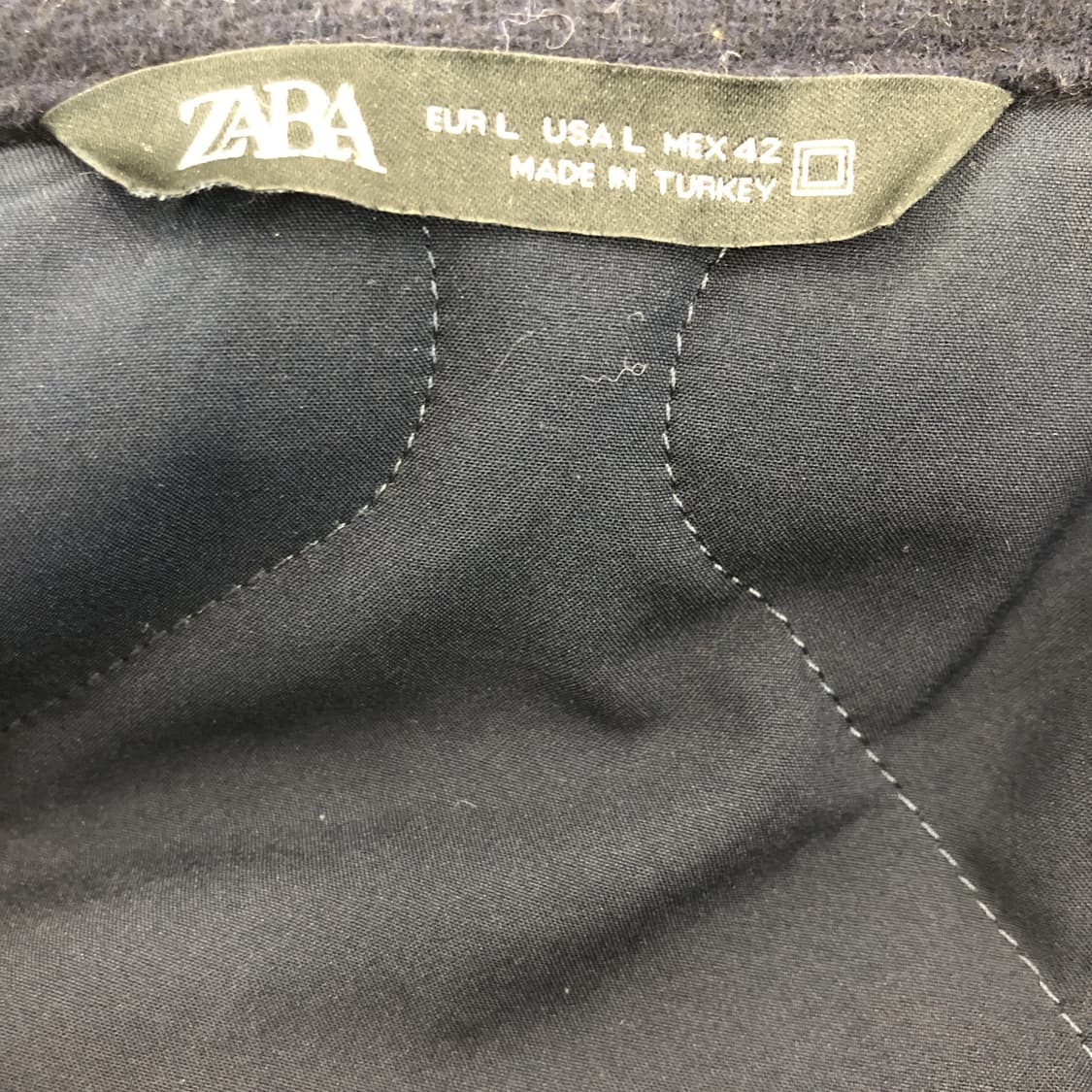 자라 울 누빔안감 셔츠자켓 L  상품이미지5