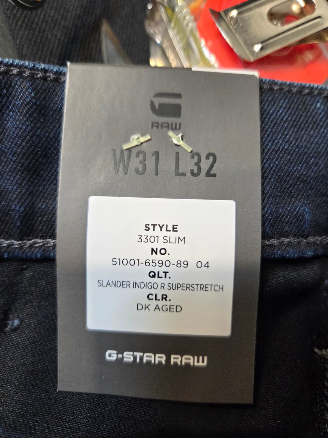 G-Star RAW 다크 데님 청바지(W31/L32)약스판 상품이미지6