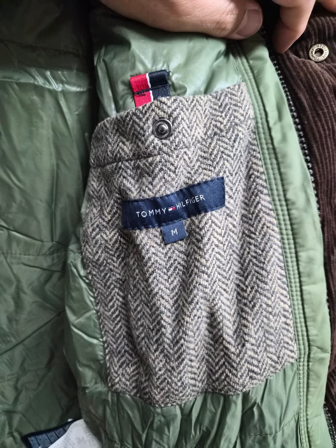 M) 타미힐피거 해링본 덕다운 패딩 팝니다 상품이미지4