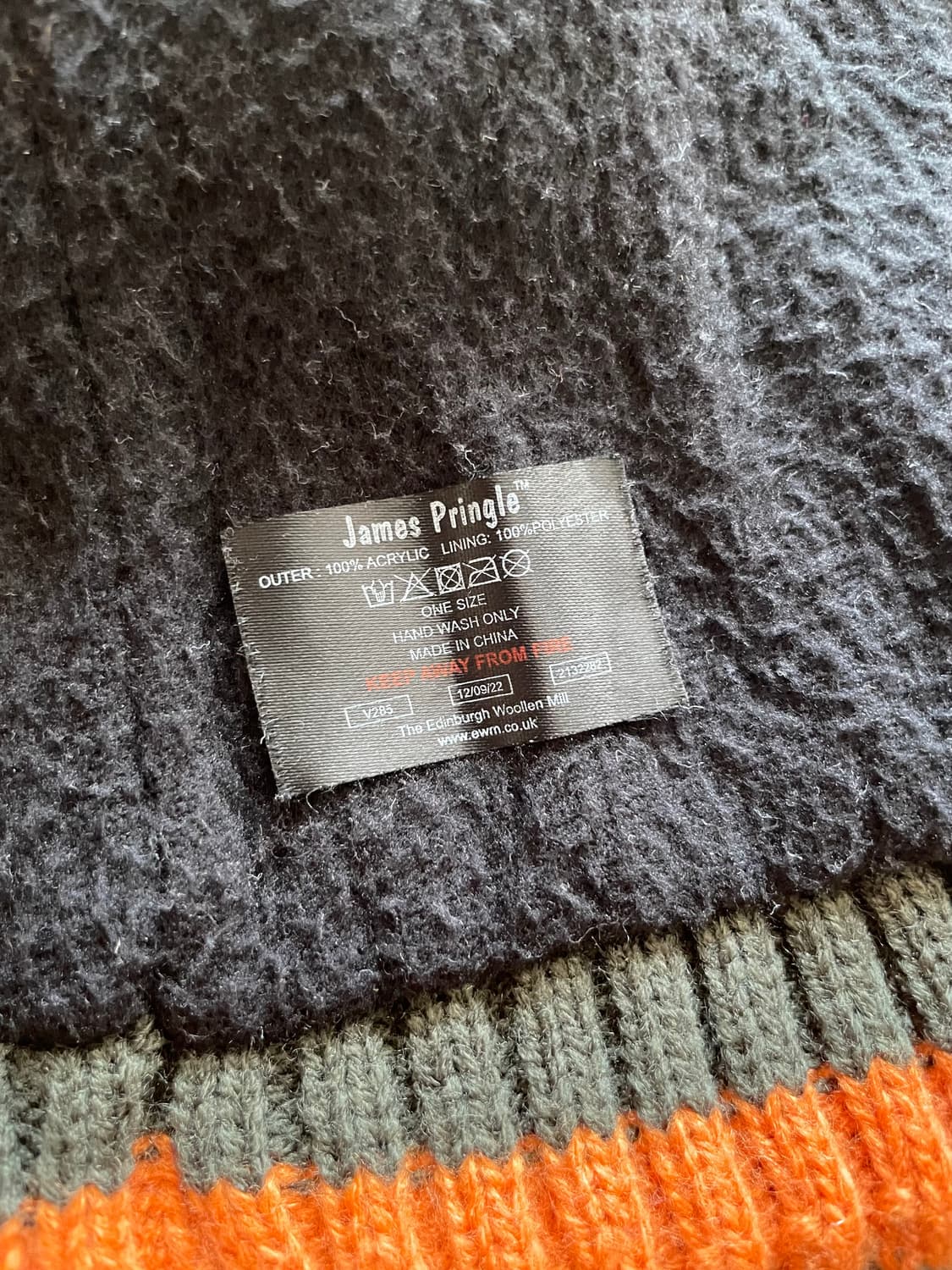 제임스 프링글 라이닝 골지 비니 상품이미지3