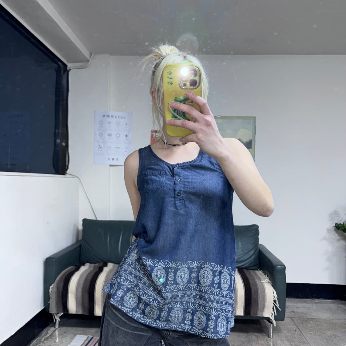 투티/0098 티티카카 titicaca 슬리브리스 민소매 청나시 레이어드 상품이미지2