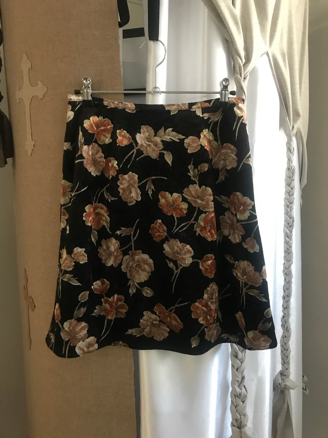 vintage velvet pattern skirt(26inch) 상품이미지10