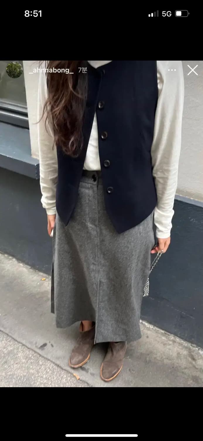 에토스 울 스커트 상품이미지1