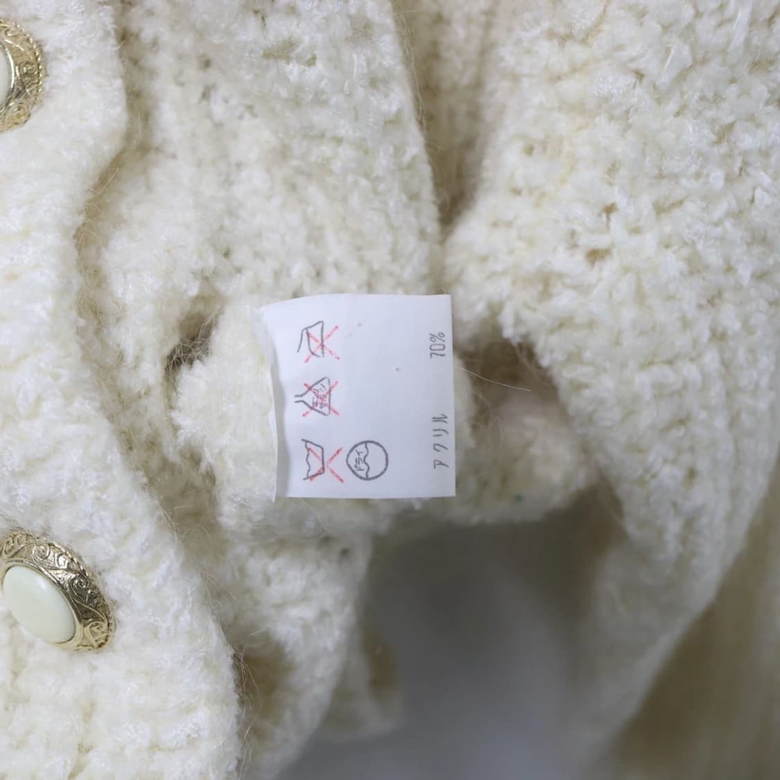 BIANCO 울 혼방 니트 가디건  62148 상품이미지8