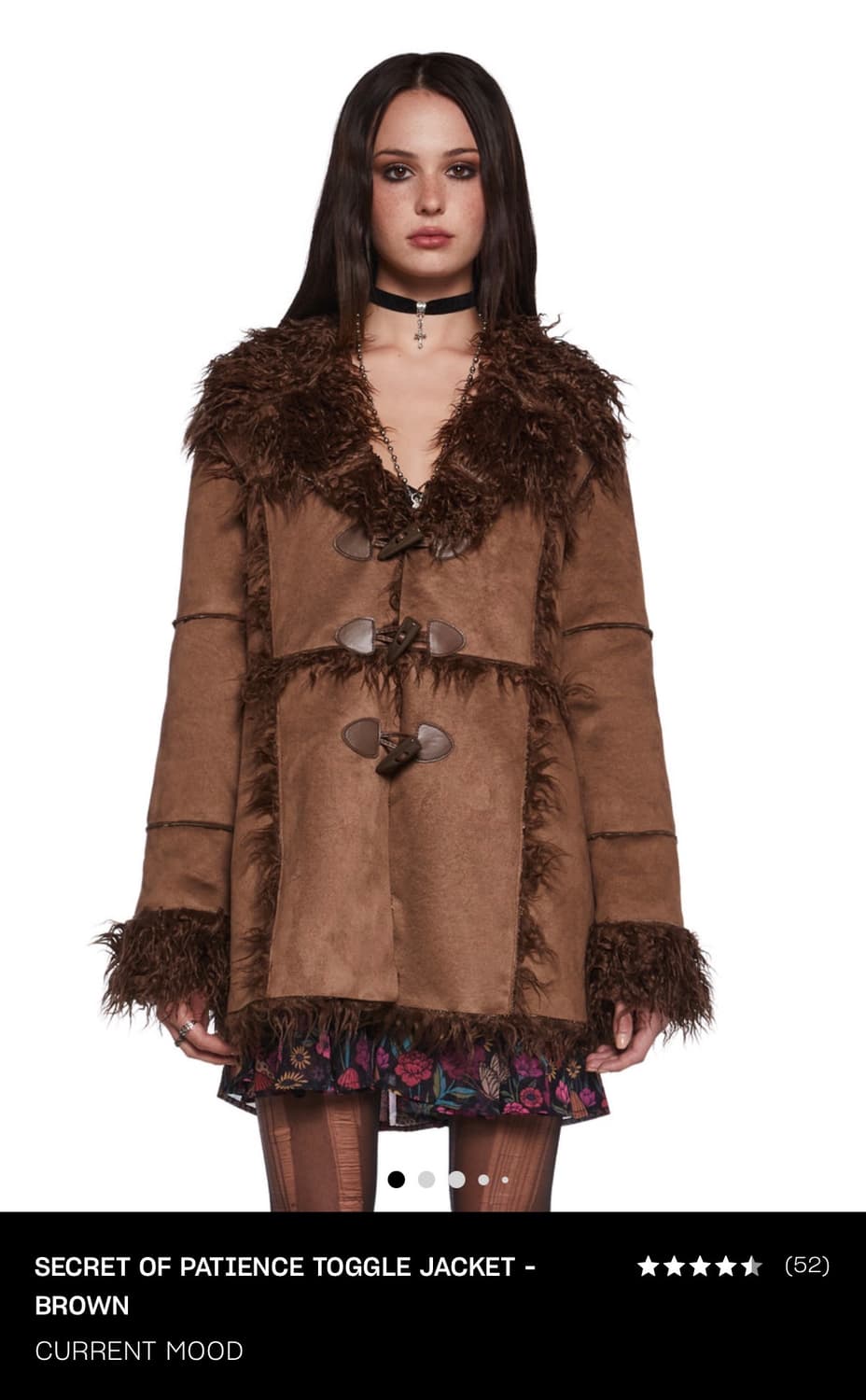 돌스킬 커렌트무드 무스탕 자켓 브라운 상품이미지4