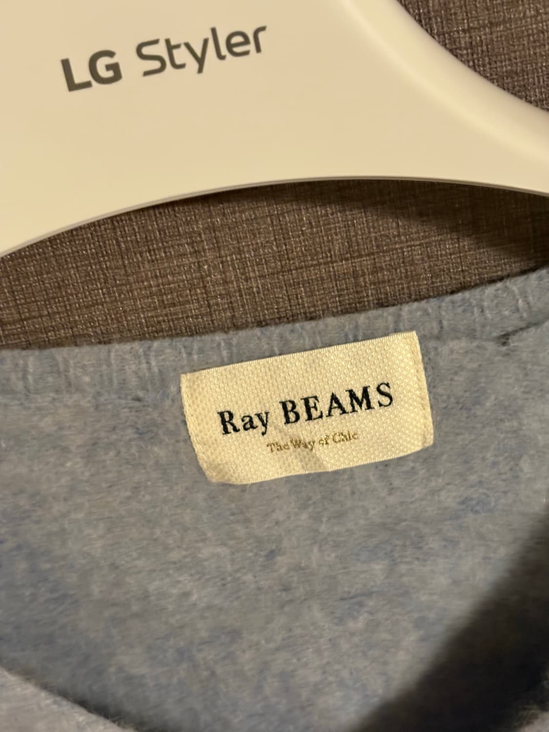 Ray Beams 브이넥 니트 하늘색 상품이미지2