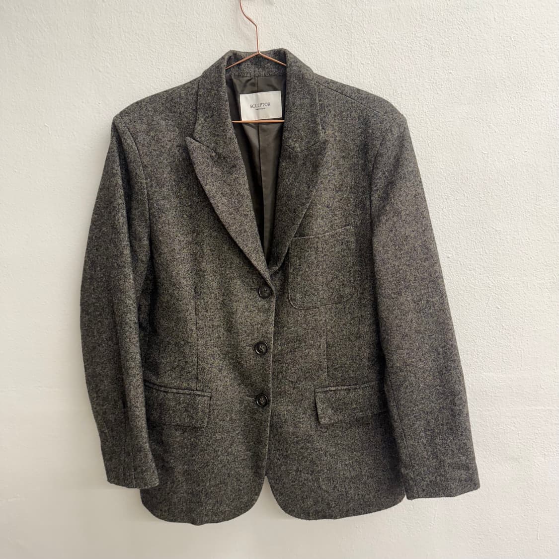 스컬프터 클래식 레어 헤링본 블레이저 s 상품이미지1