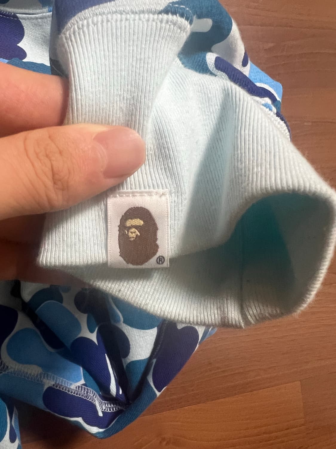 베이프 ABC 블루 카모 후드티 상품이미지3