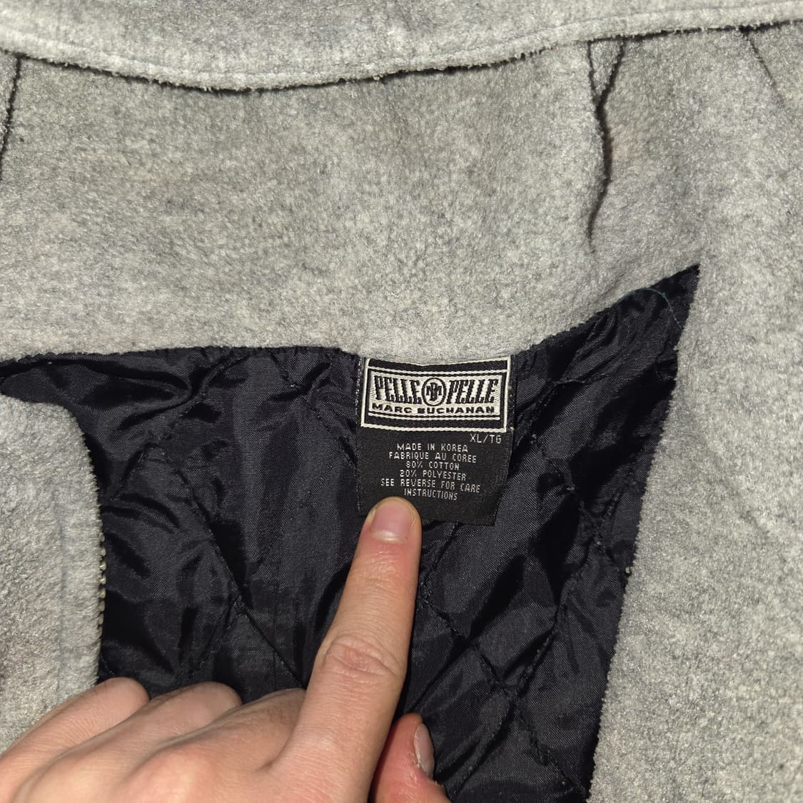 PELLE PELLE 펠레펠레 빅로고 플리스 후드 집업 (실2XL) 상품이미지6