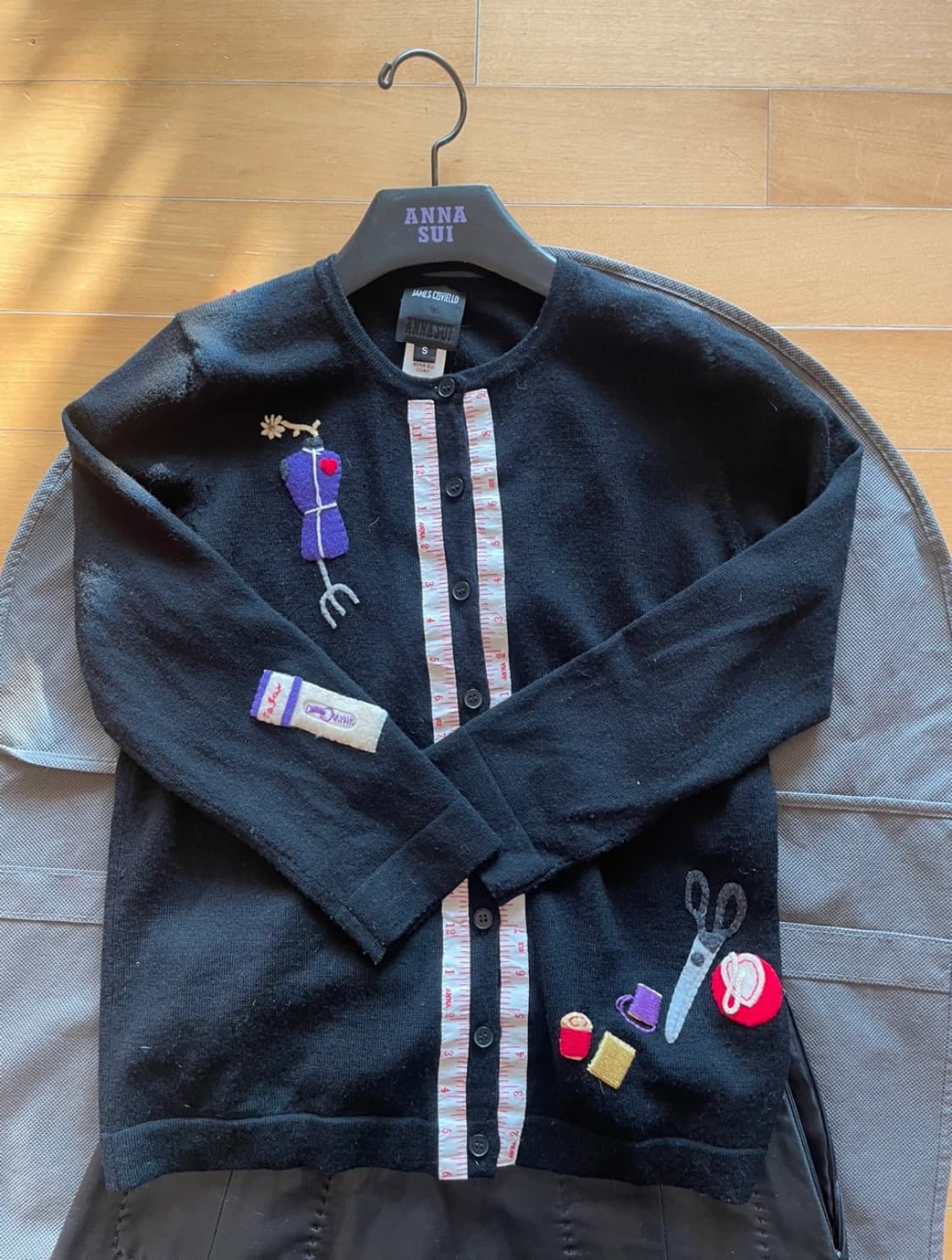 ANNA SUI의 블랙 가디건 s 상품이미지1