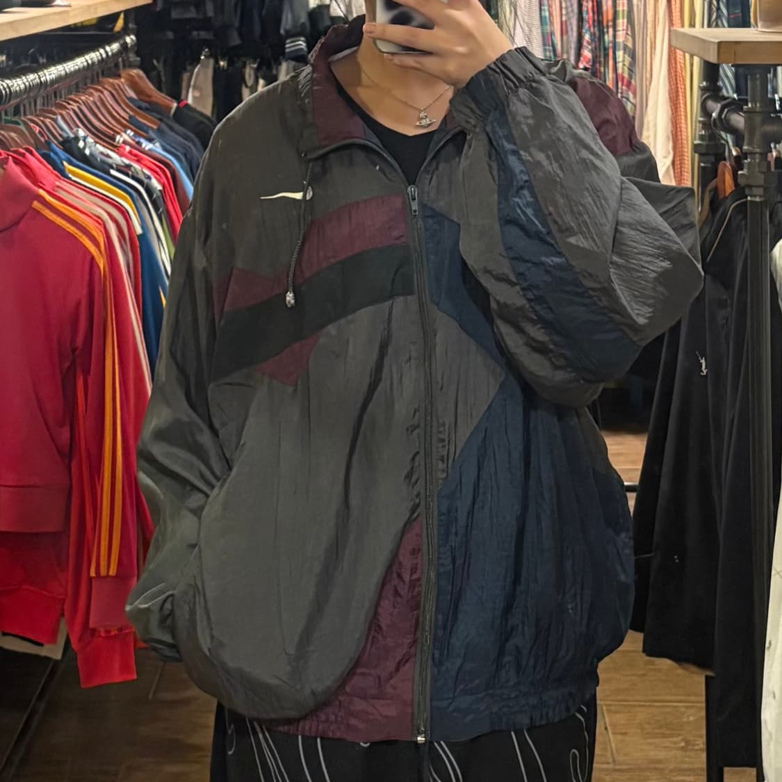 [HI] Nike바람막이 그레이 배색 상품이미지2