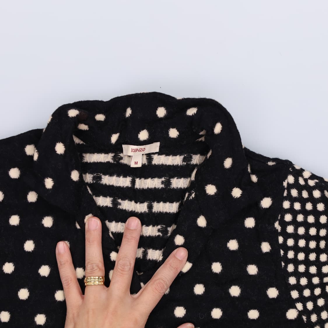 M 겐조 여성 도트배색 니트가디건 0310H1 상품이미지3