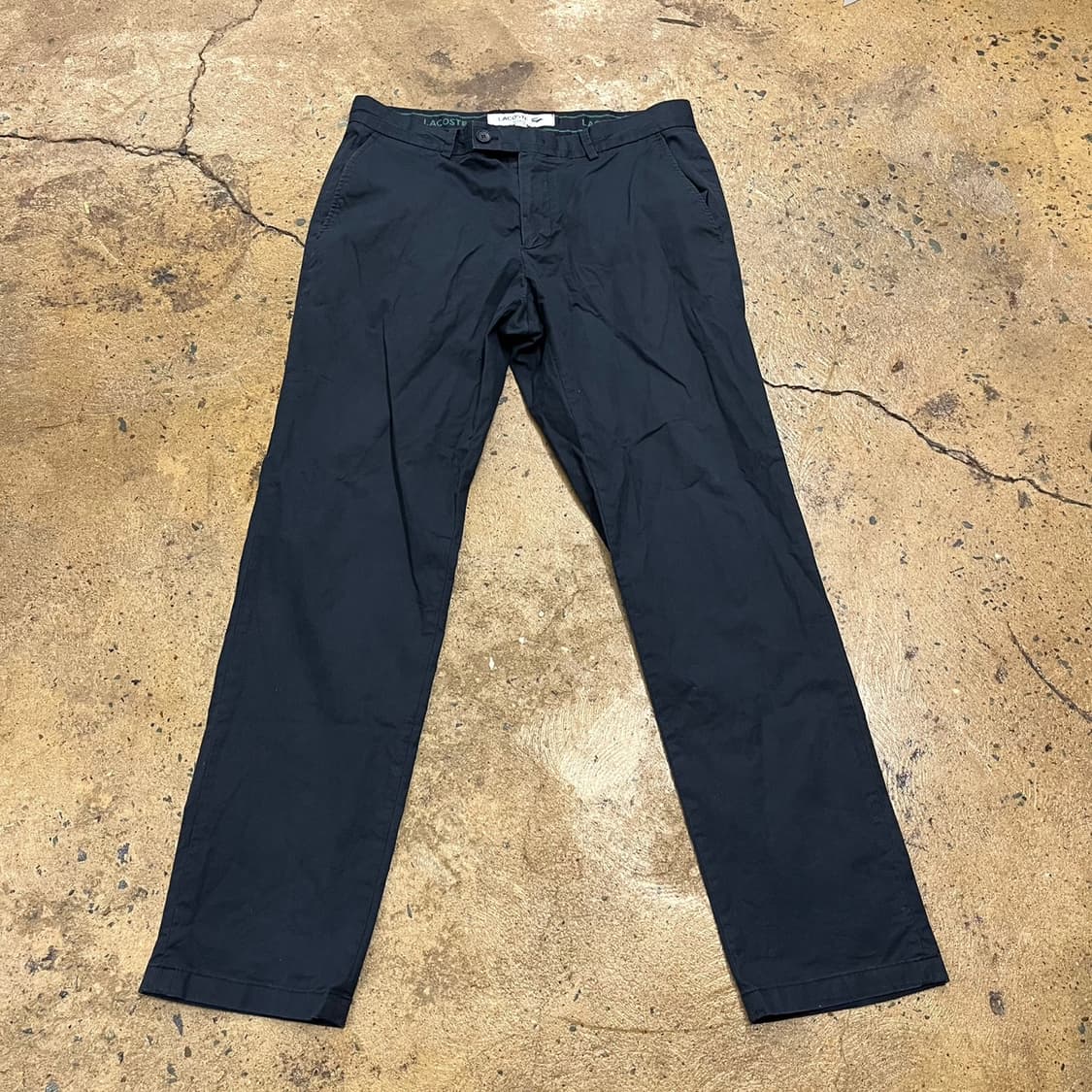 [정품/44] 라코스테 블랙 색상 치노 팬츠 b17 상품이미지2