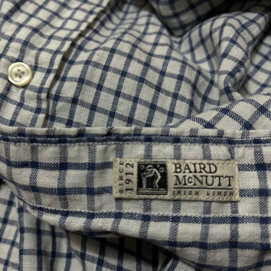 브룩스 브라더스 버튼다운 체크 셔츠 S/90 상품이미지5