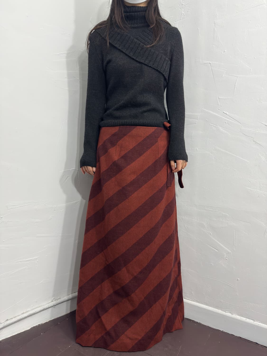 wrap maxi skirt 상품이미지2