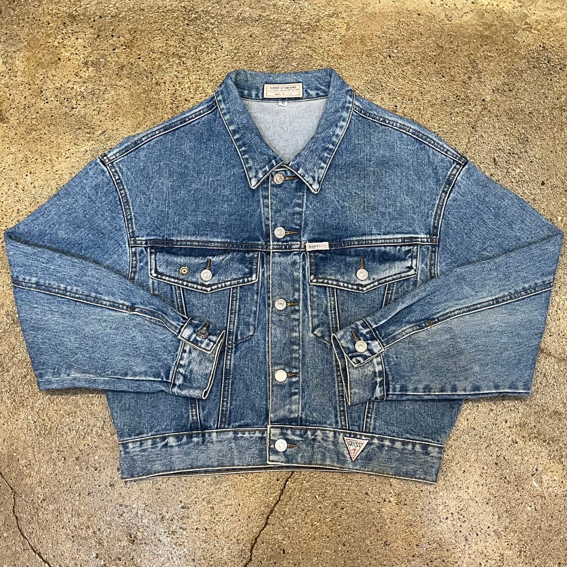 레어 90s 빈티지 USA 게스 GUESS 데님자켓 청자켓 상품이미지2