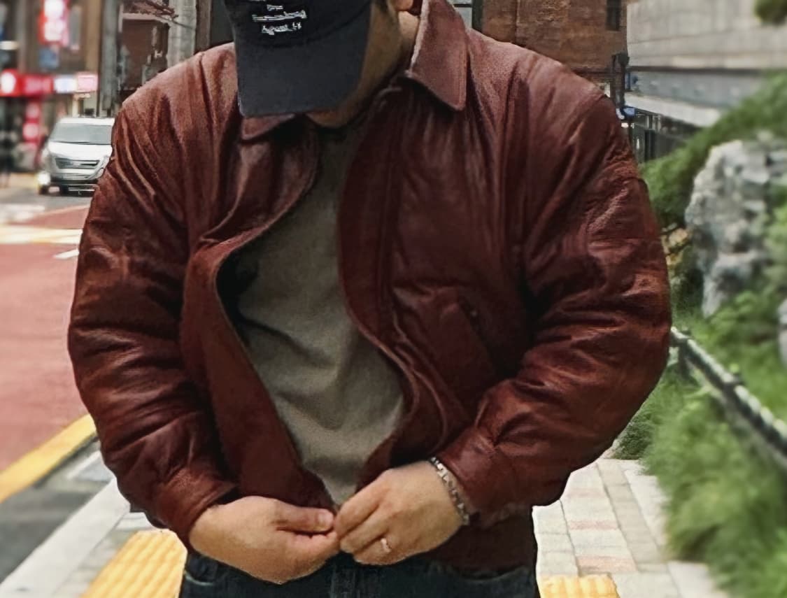 빅벨 양가죽 봄버 자켓 (착샷o) 상품이미지2