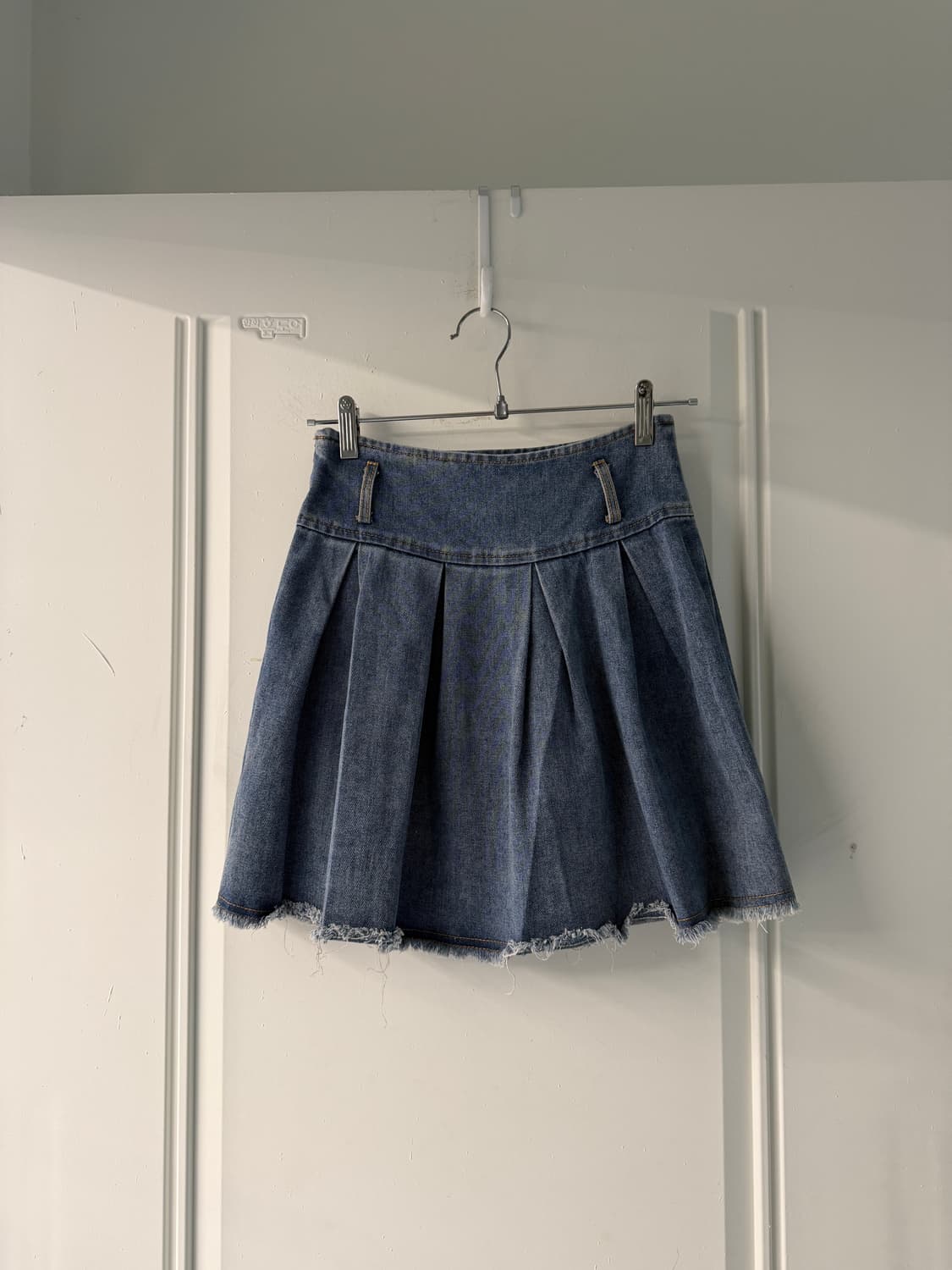 일본빈티지 데님 플리츠 스커츠팬츠 상품이미지6
