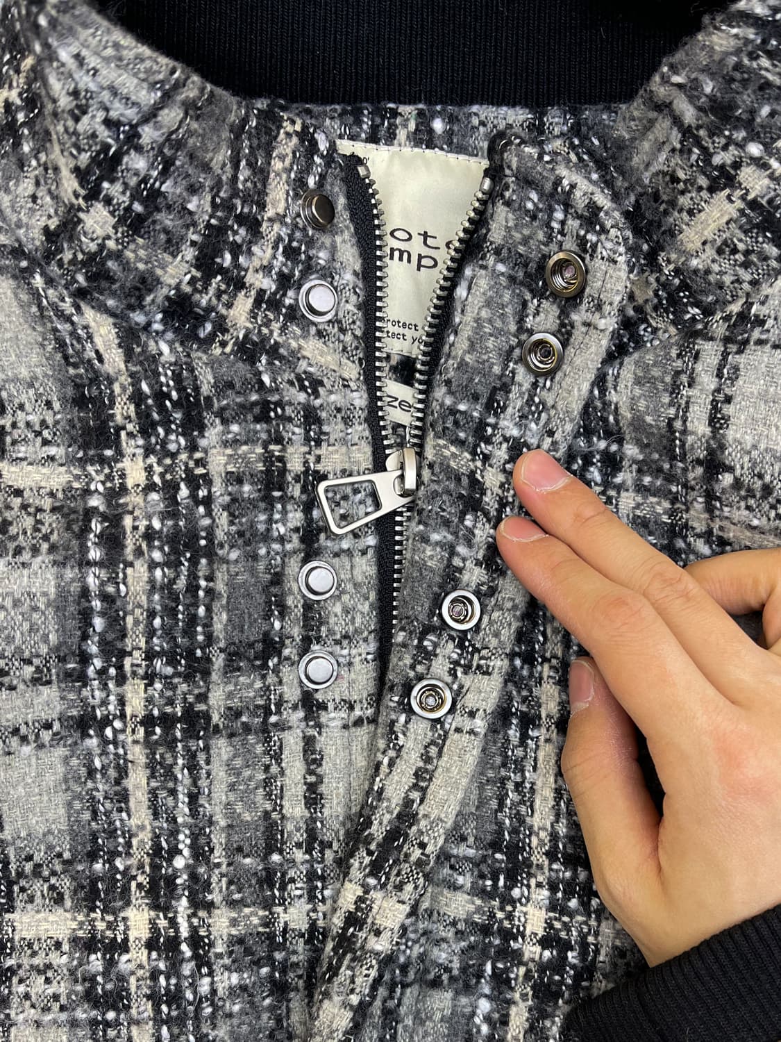 Saotome & Camp 트위드 울 봄버 자켓 상품이미지5