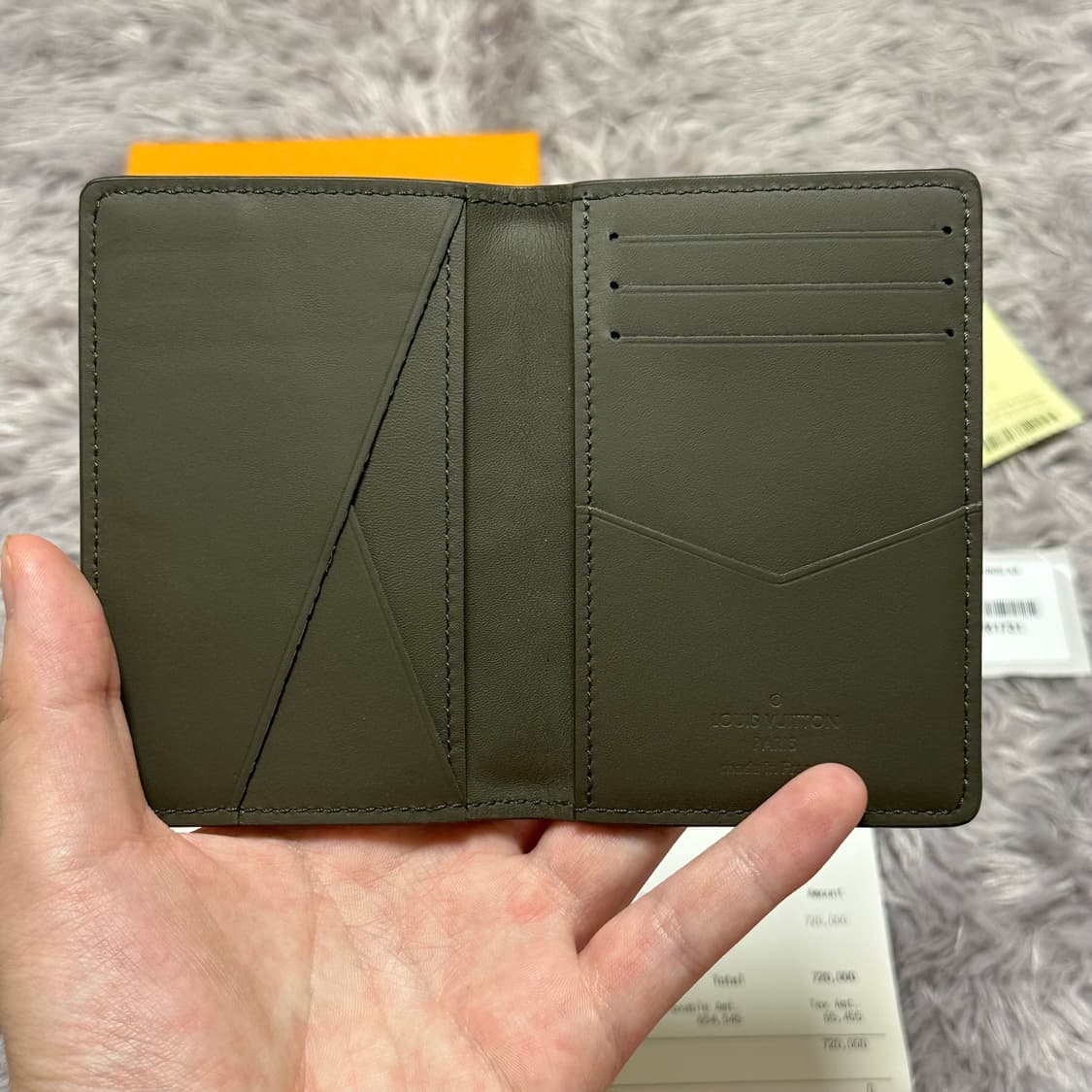 [풀구성] 루이비통 에어로그램 오거나이저 카드지갑 카키 상품이미지3