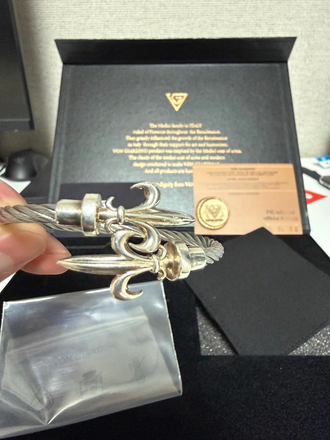 본쟈르디노 뱅글 팔찌 실버 상품이미지3