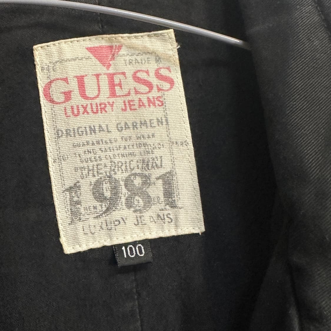 GUESS 1981 블랙 사파리자켓 100 상품이미지2