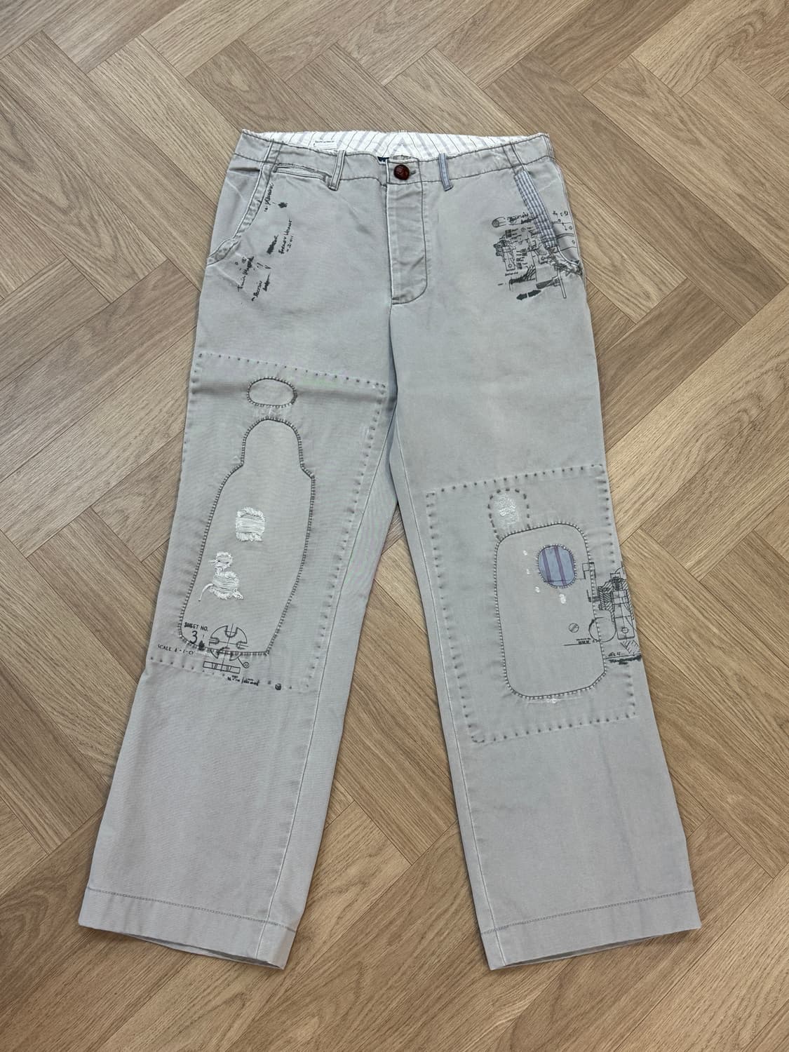 폴로랄프로렌 데미지 프린팅 치노팬츠 - 32사이즈 상품이미지1