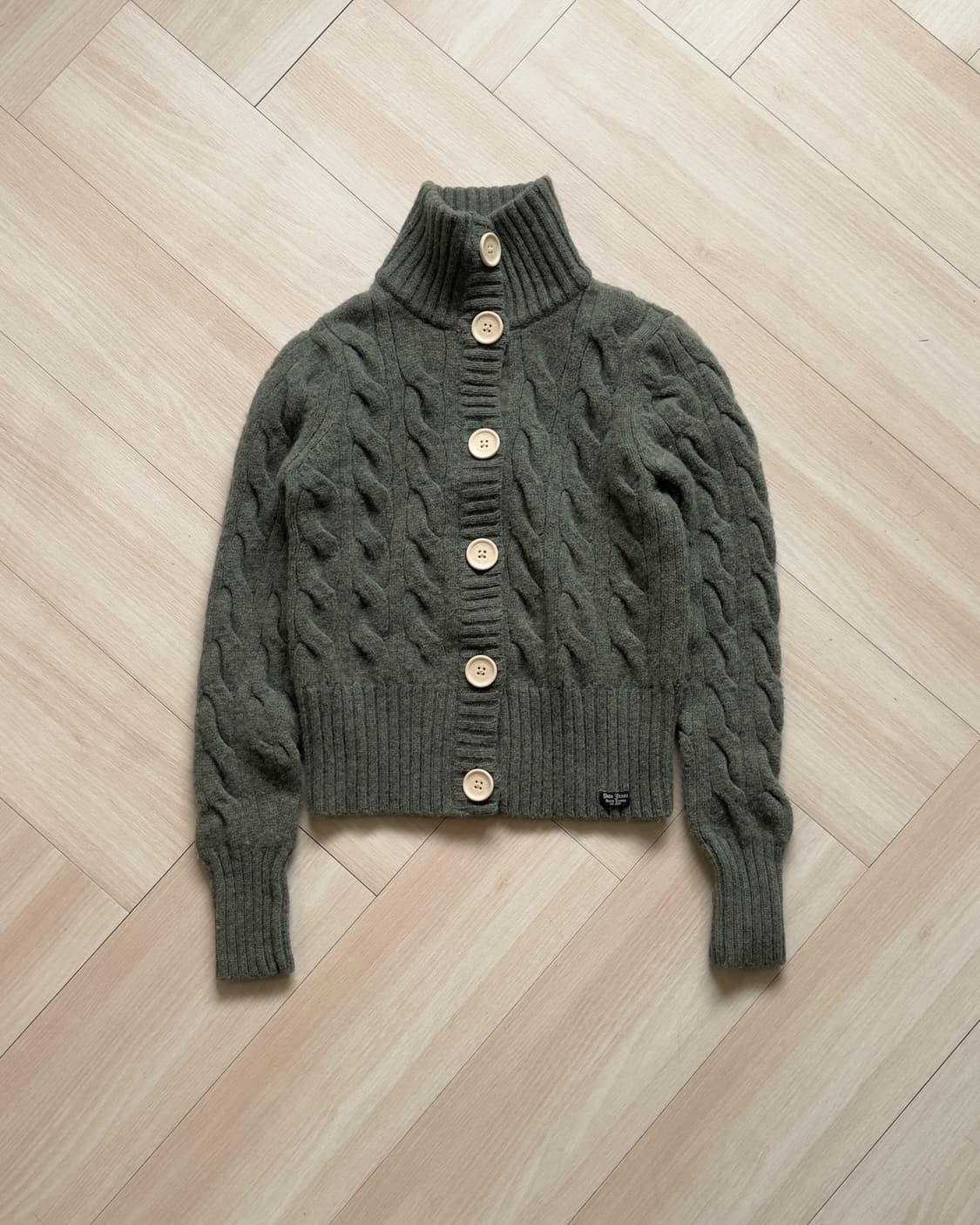 [POLO JEANS] Cable Knit Shawl Collar Car 상품이미지2