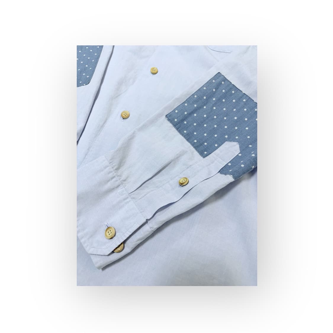 Visvim Dot Patch Cotton Linen Shirt - 상품이미지2