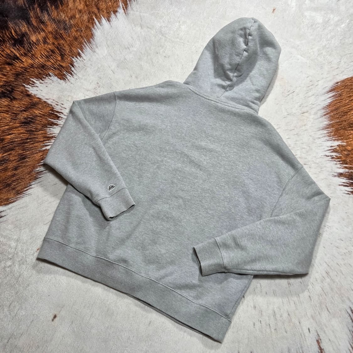 LEE 리 그레이 헤비코튼 오버핏 후드티 상품이미지4