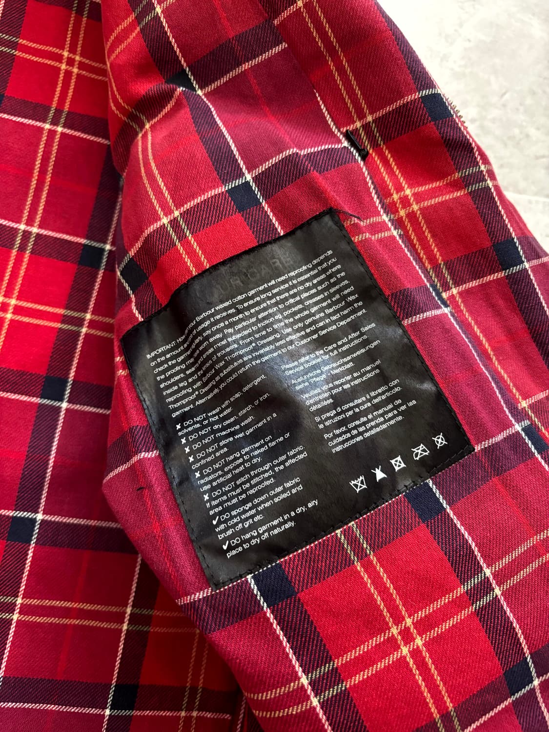 바버 인터네셔널 Antique 자켓 L(~105) 상품이미지7