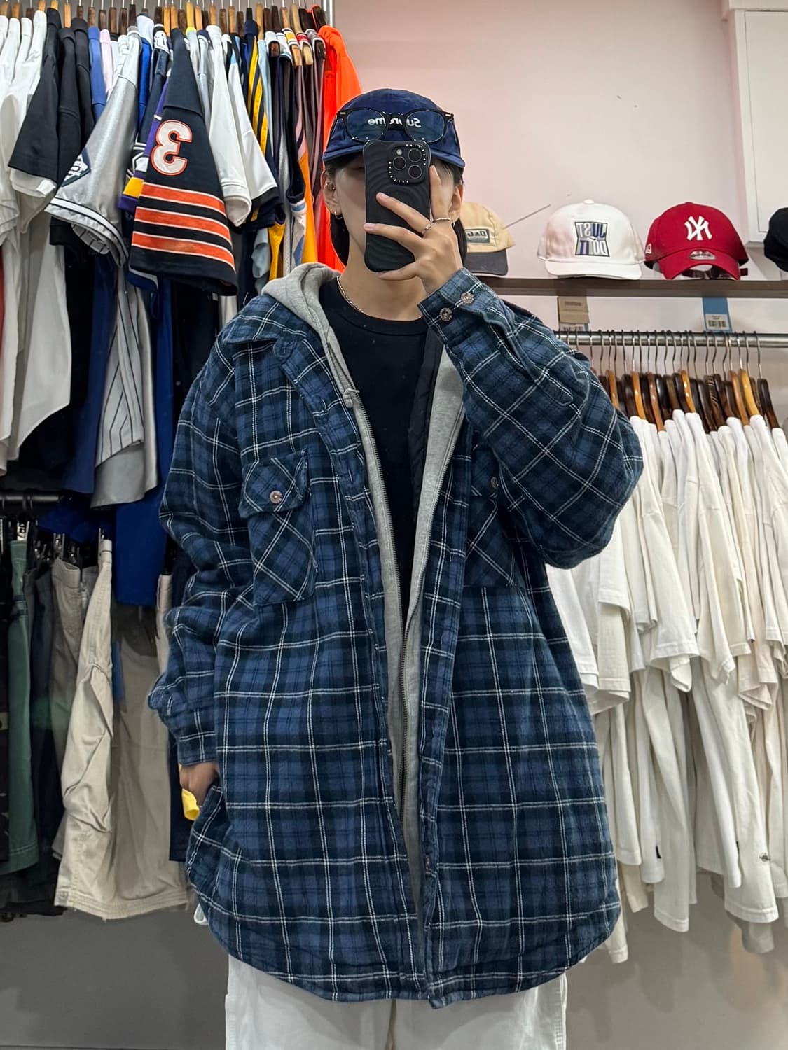 필드앤스트림 플란넬 레이어드 후드 자켓 상품이미지3