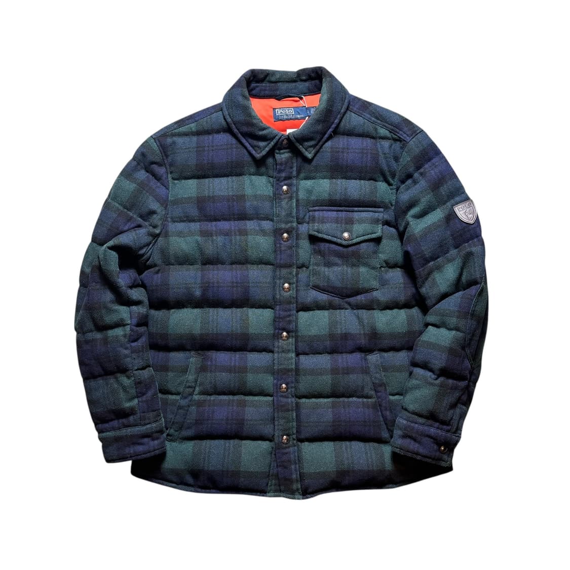 폴로 블랙와치 울 패딩 상품이미지1
