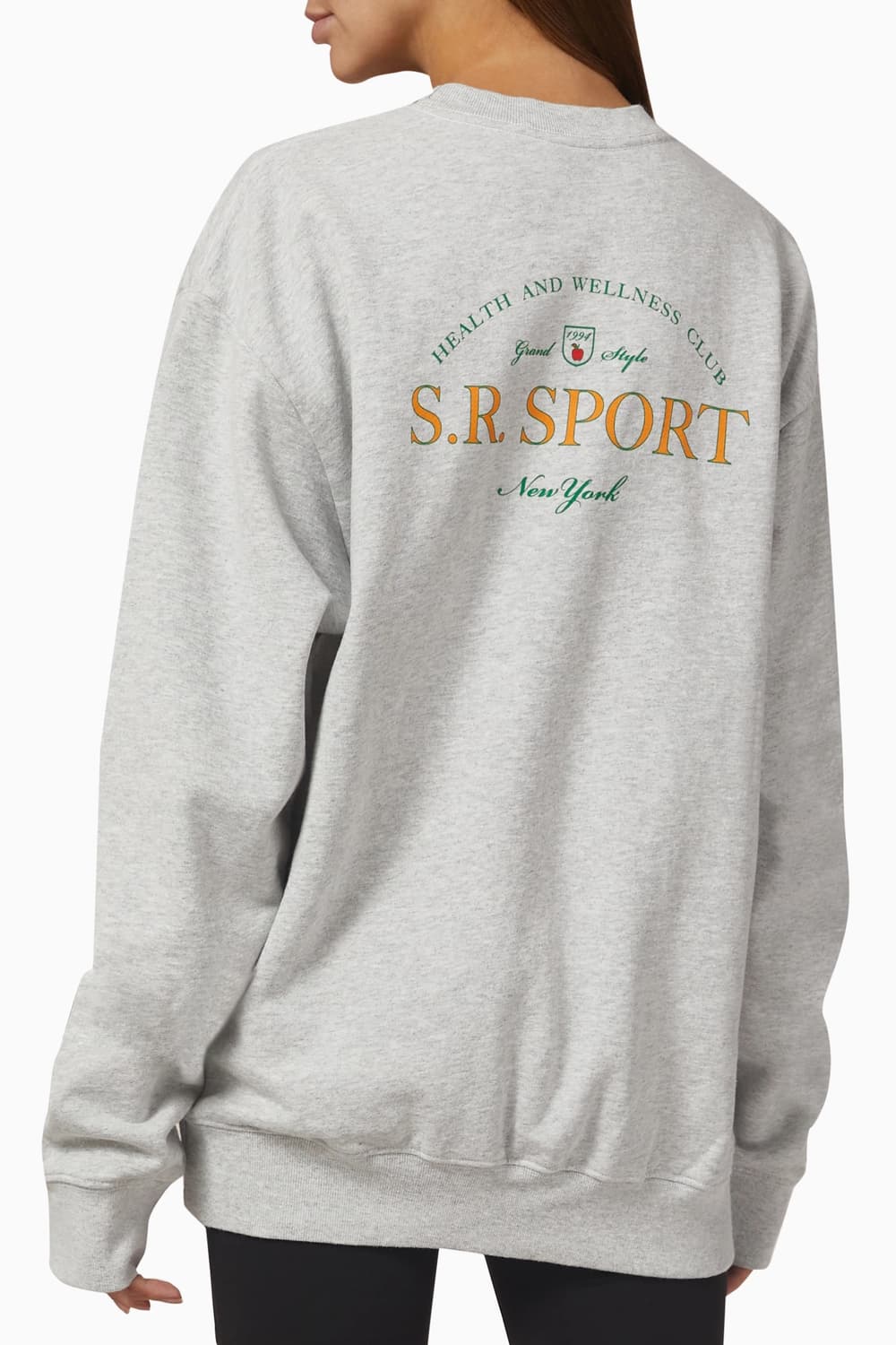 새상품 스포티앤리치 윔블던 크루넥 헤더 그레이 스웻셔츠 M 맨투맨 상품이미지2