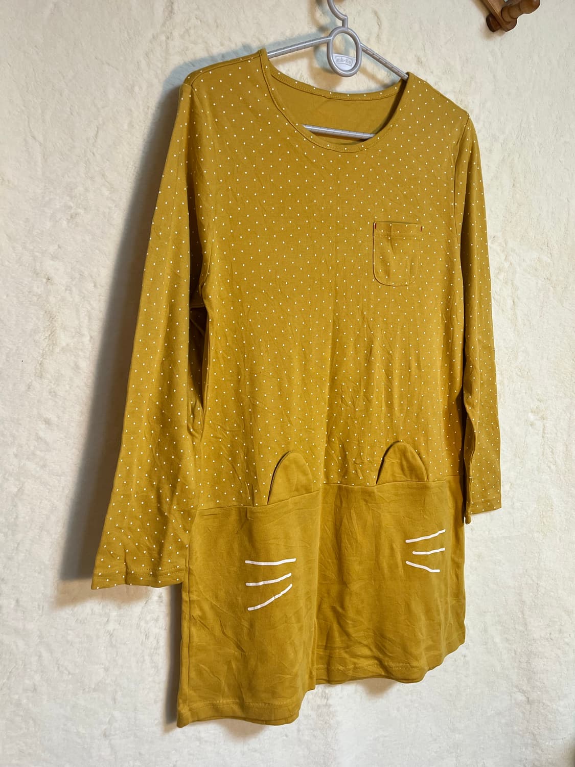 빈티지 고양이 도트 원피스 상품이미지2